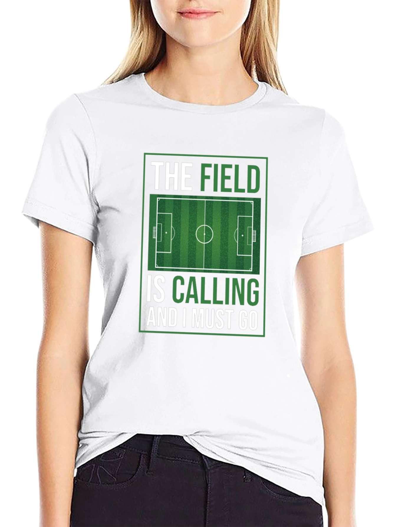 The Field is Calling Soccer Graphic T-Shirt