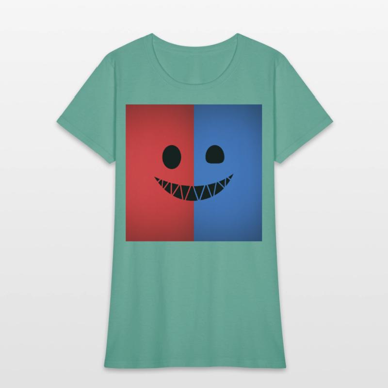 Dual Color Smiling Face Design