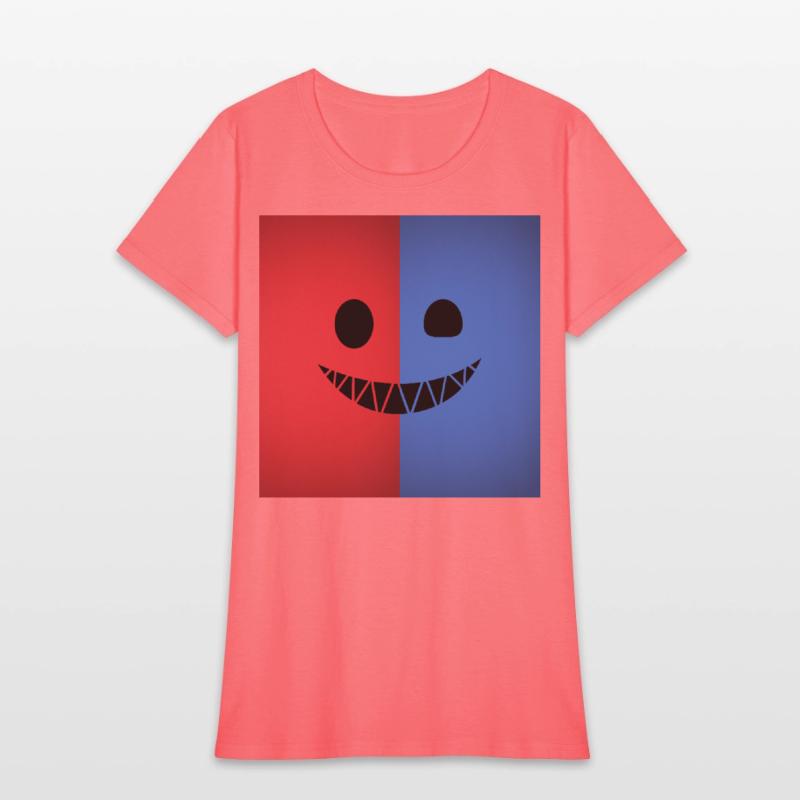 Dual Color Smiling Face Design