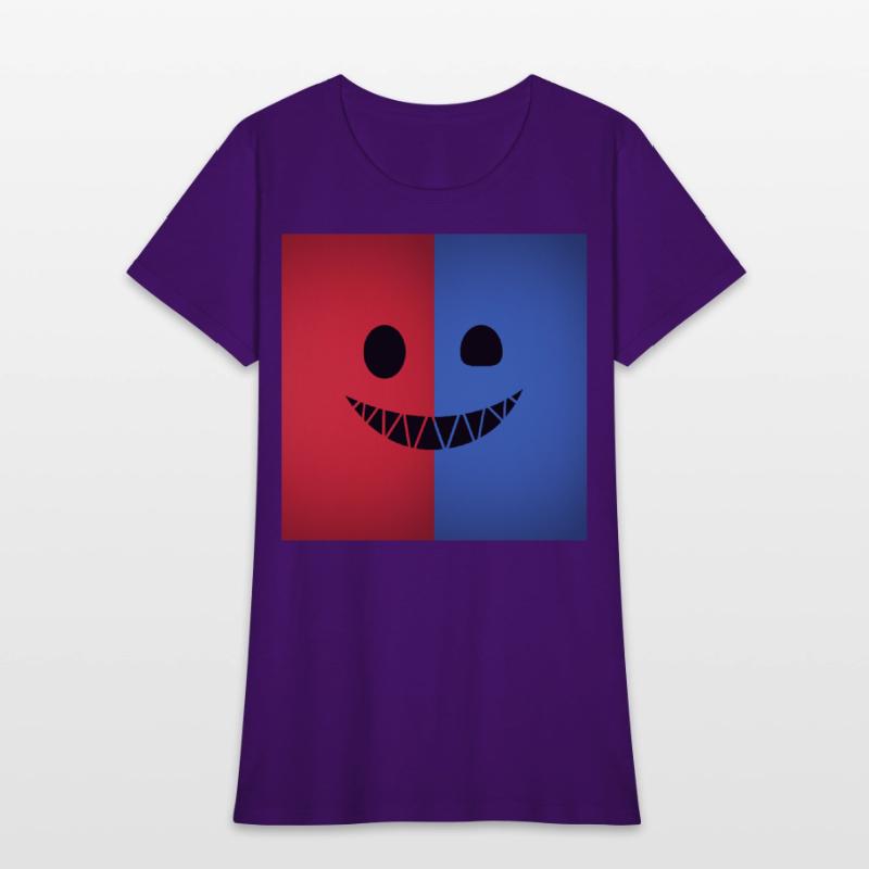 Dual Color Smiling Face Design
