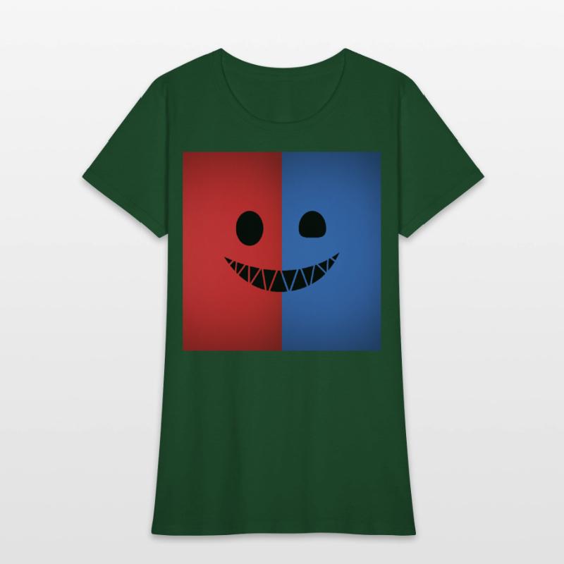 Dual Color Smiling Face Design