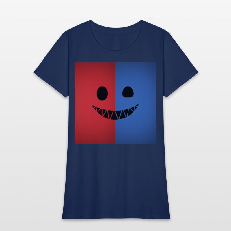 Dual Color Smiling Face Design