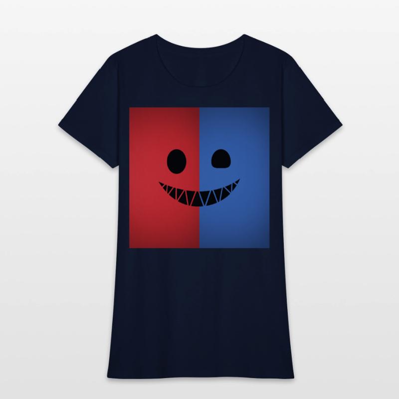 Dual Color Smiling Face Design