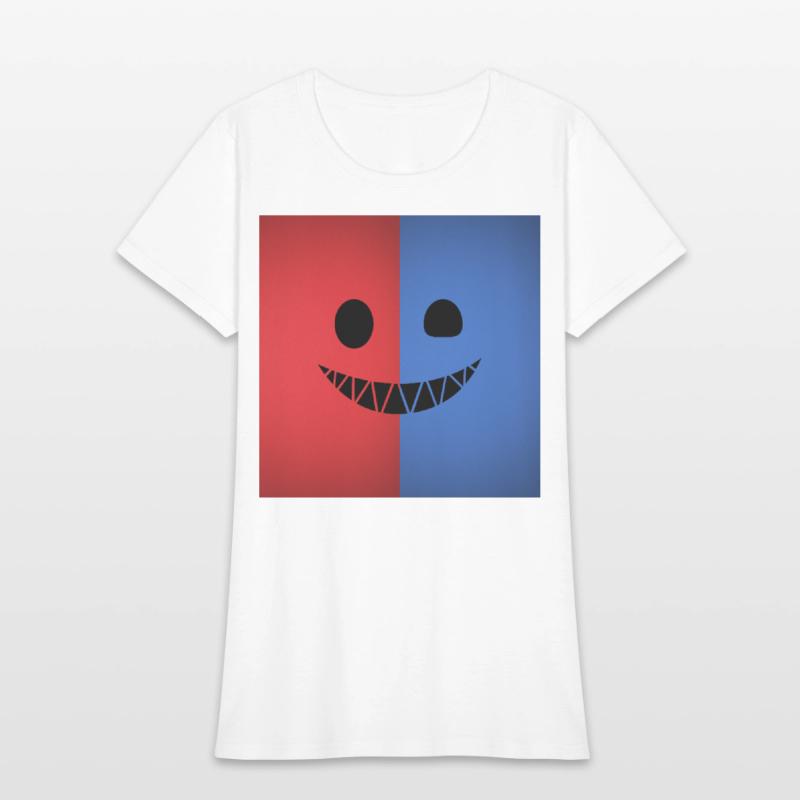 Dual Color Smiling Face Design