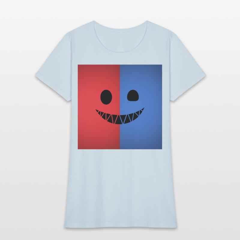 Dual Color Smiling Face Design