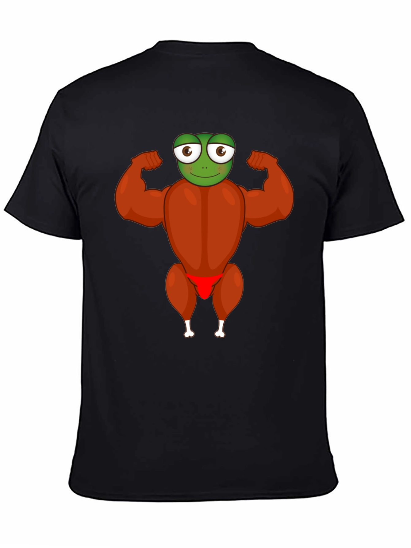Funny Frog Turkey Bodybuilder T-Shirt