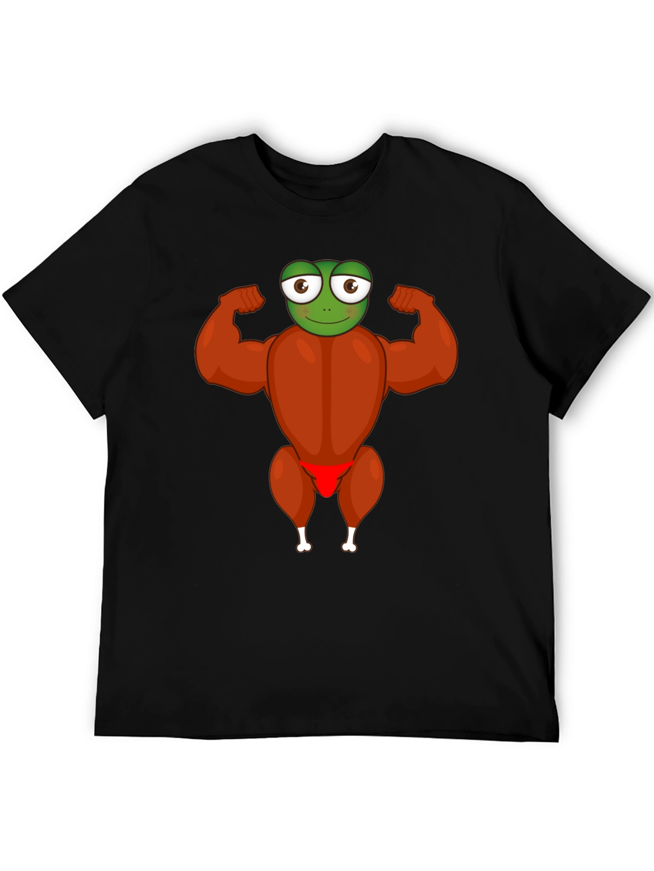 Funny Frog Turkey Bodybuilder T-Shirt