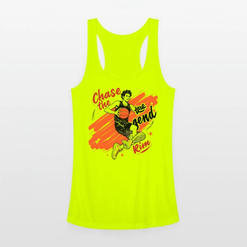 Dynamic Basketball Chaser Illustration