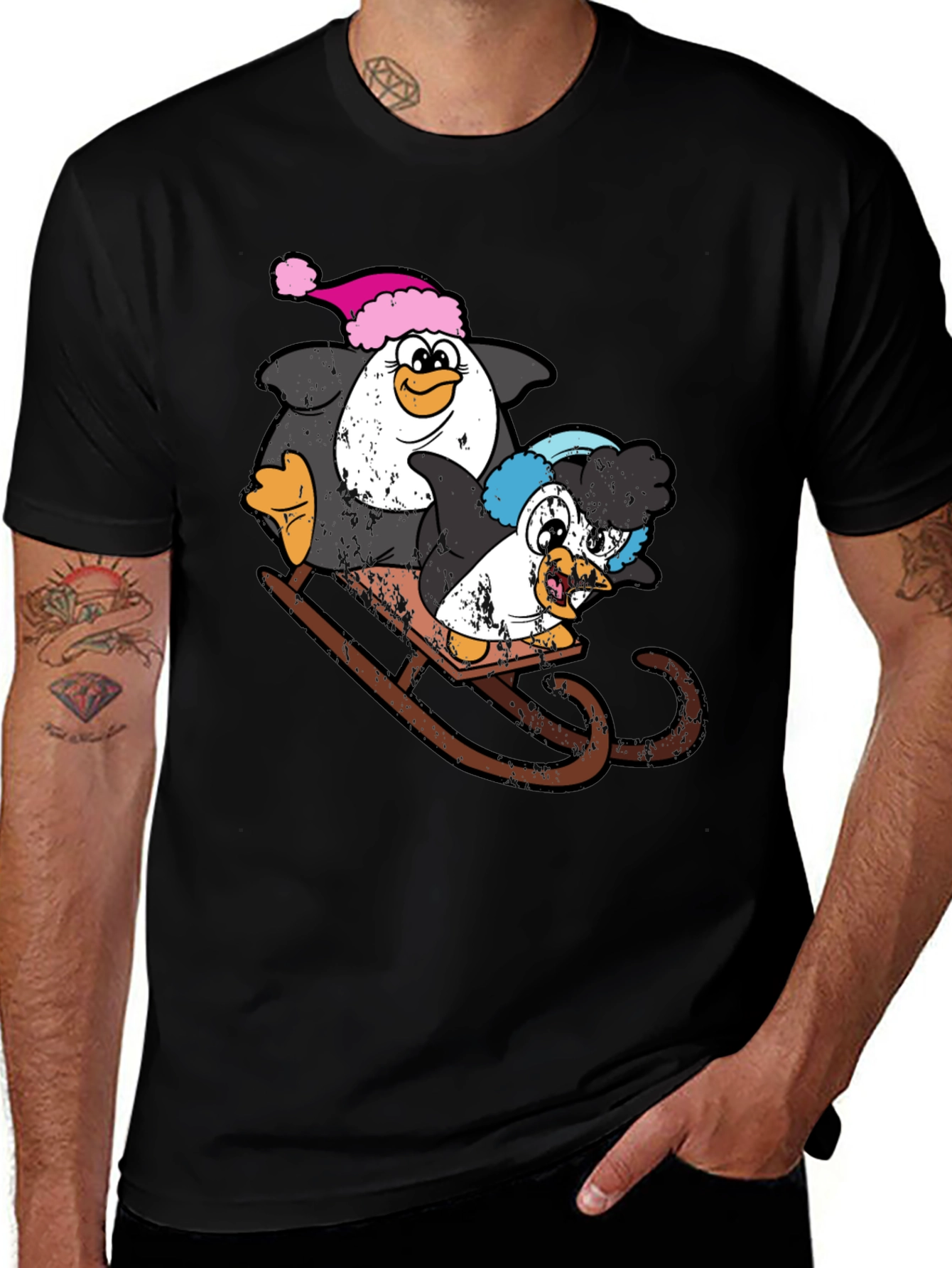 Penguin Sledding T-Shirt