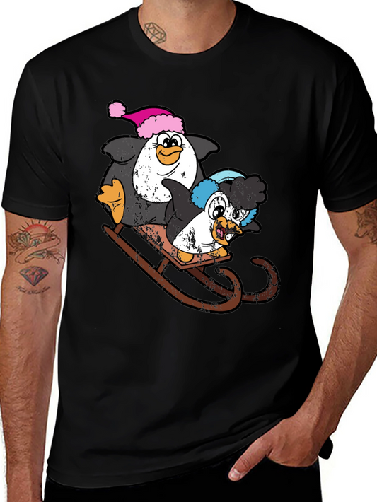 Penguin Sledding T-Shirt