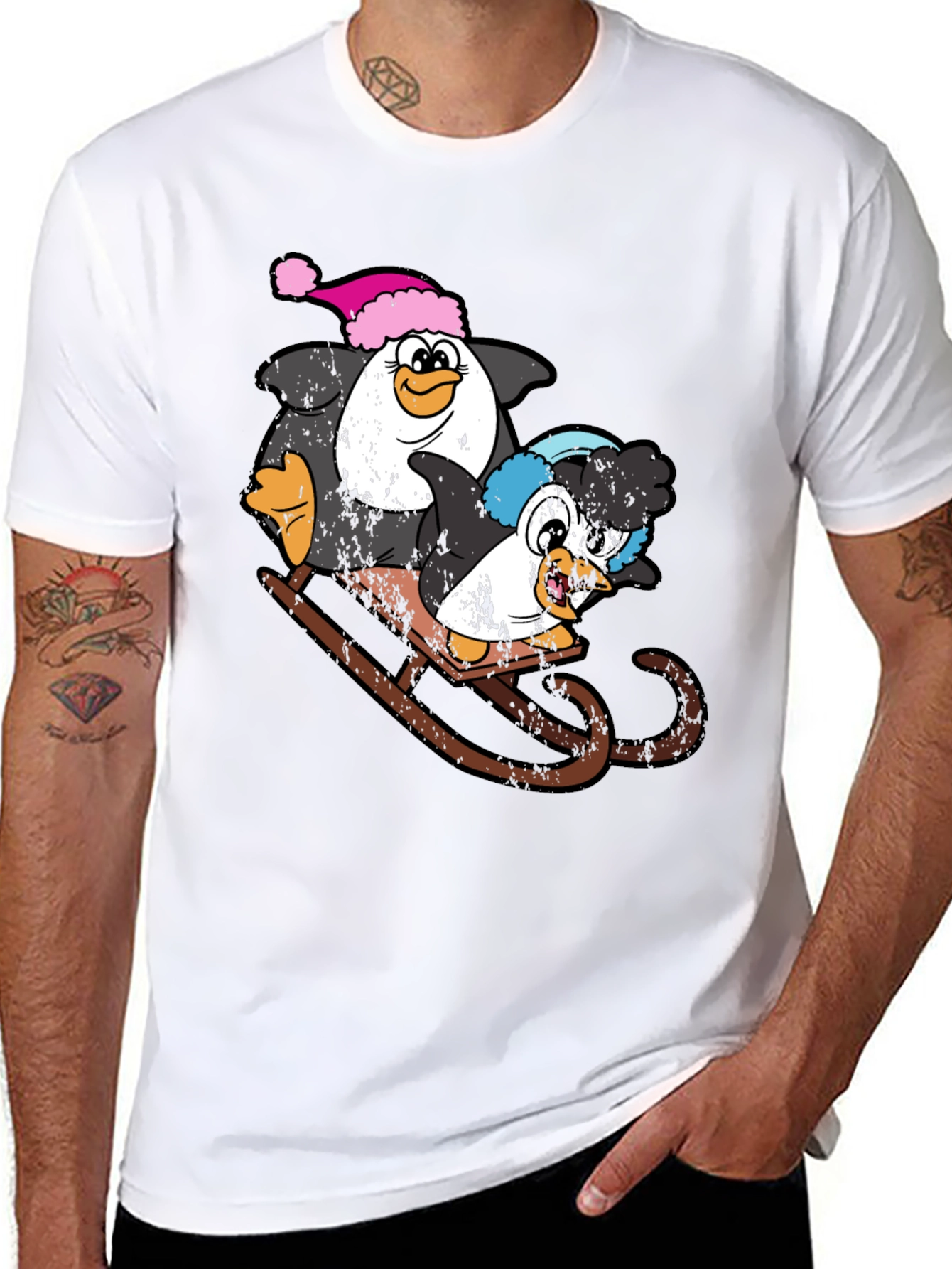 Penguin Sledding T-Shirt