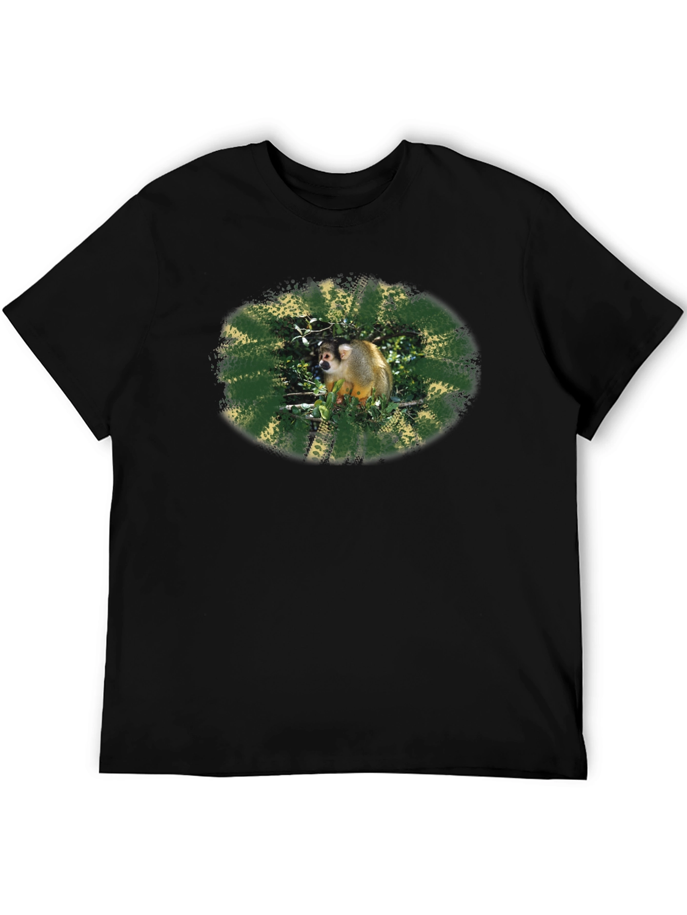 Monkey Graphic Black T-Shirt
