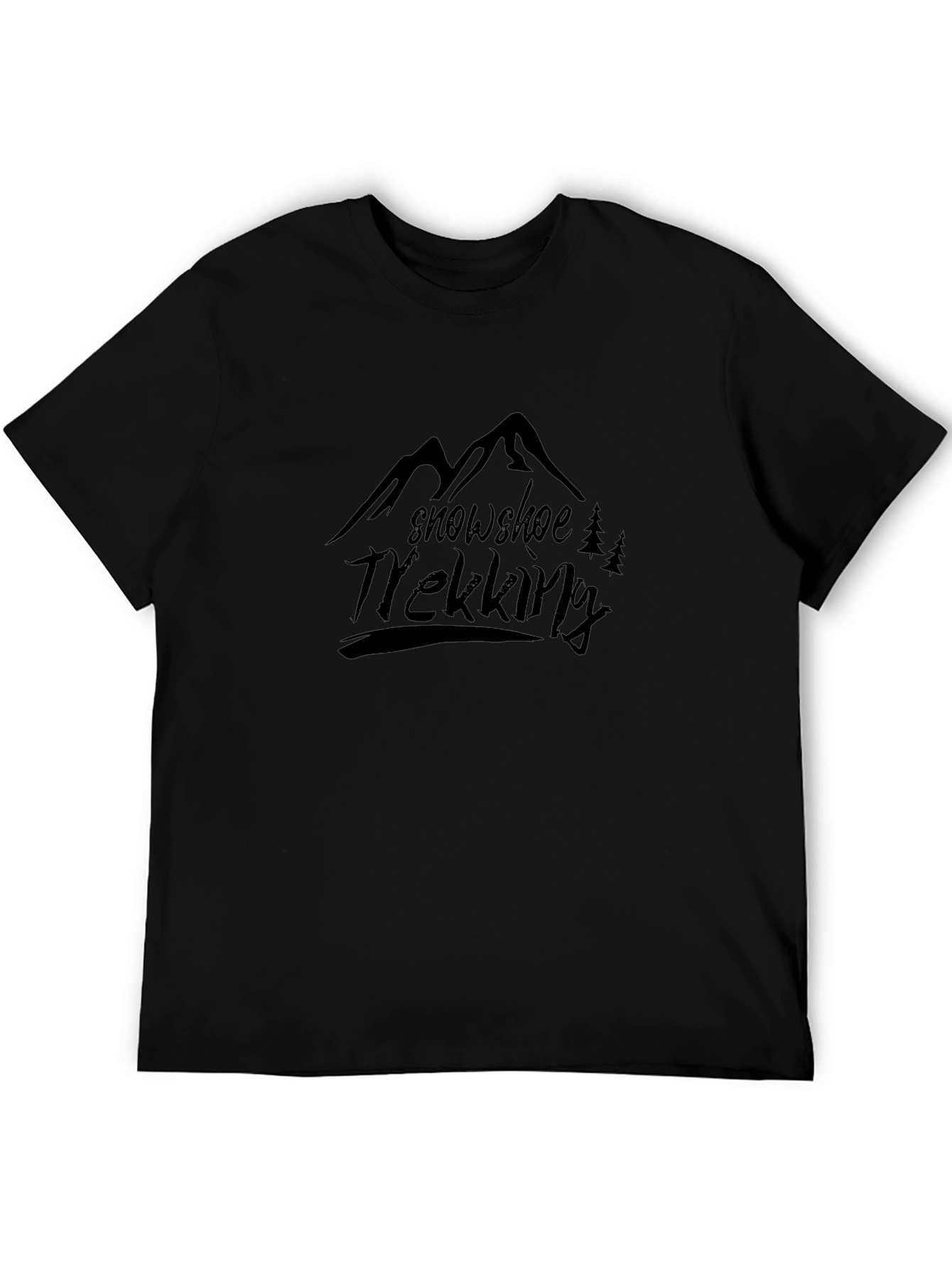 Snowshoe Trekking Black Graphic Tee