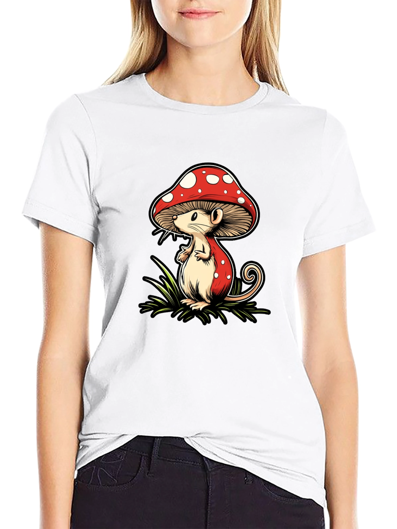 Mushroom Mouse Graphic Tee