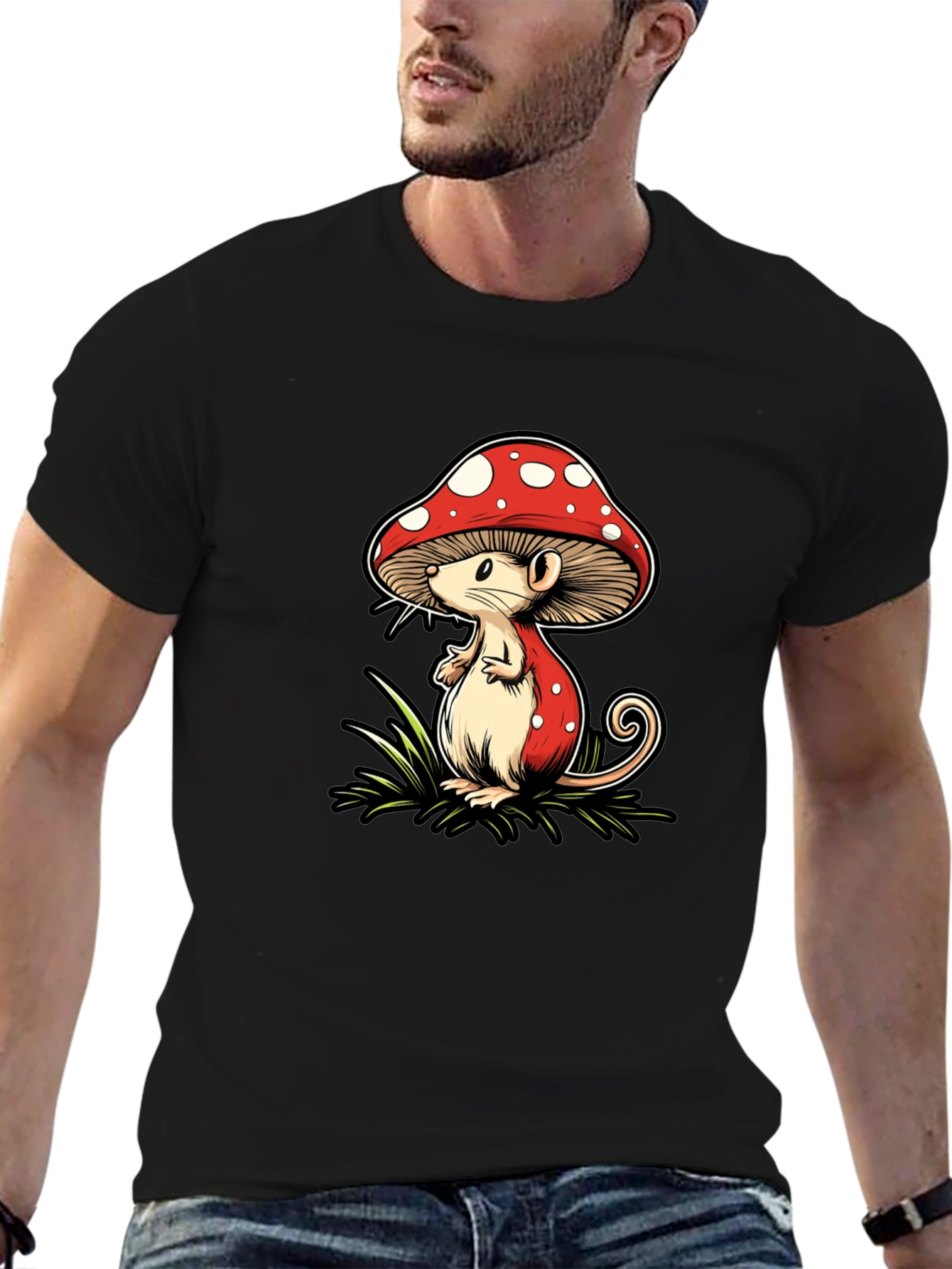Mushroom Mouse Graphic Tee