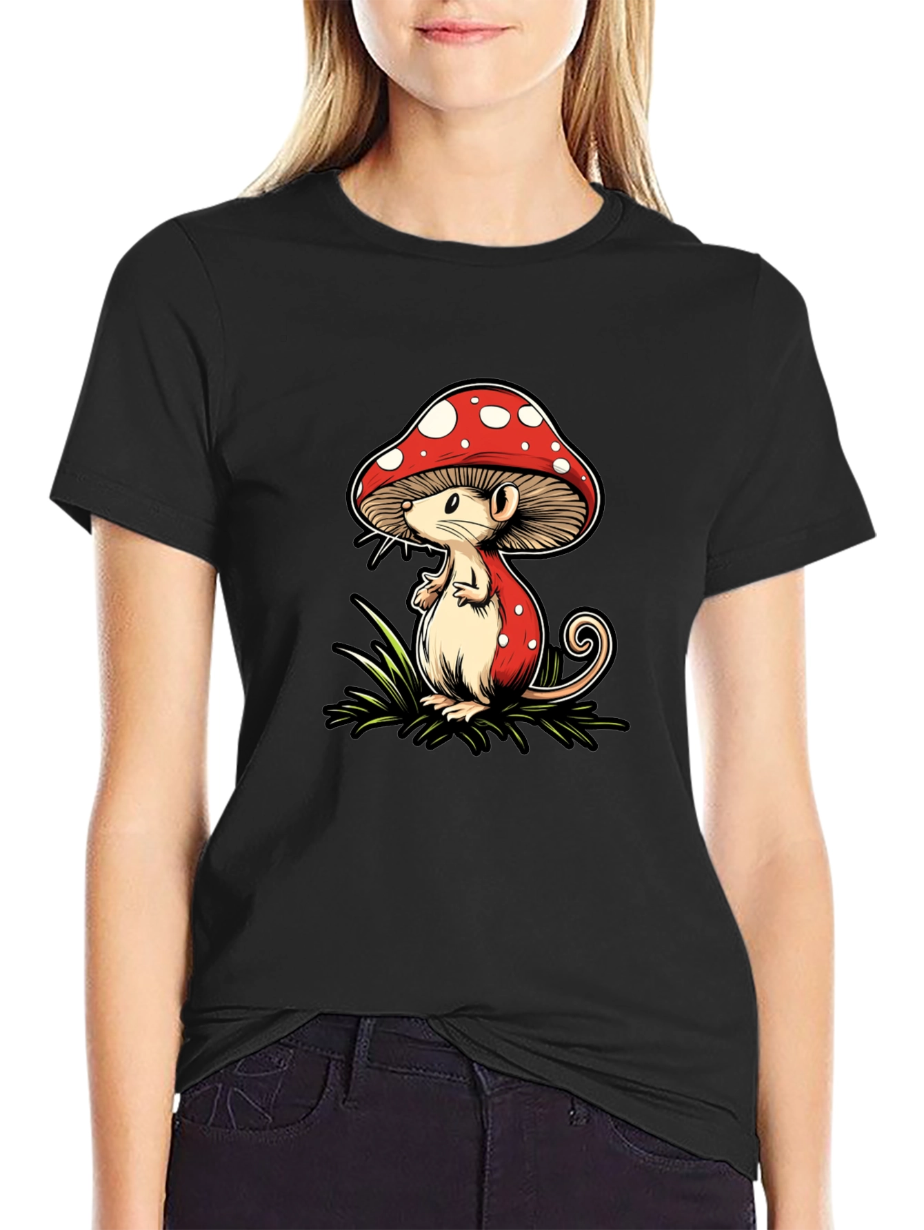 Mushroom Mouse Graphic Tee