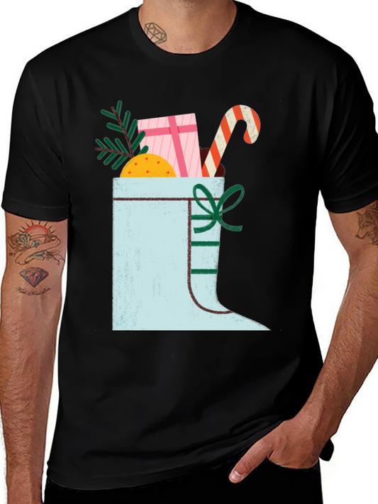 Festive Christmas Boot Graphic Tee