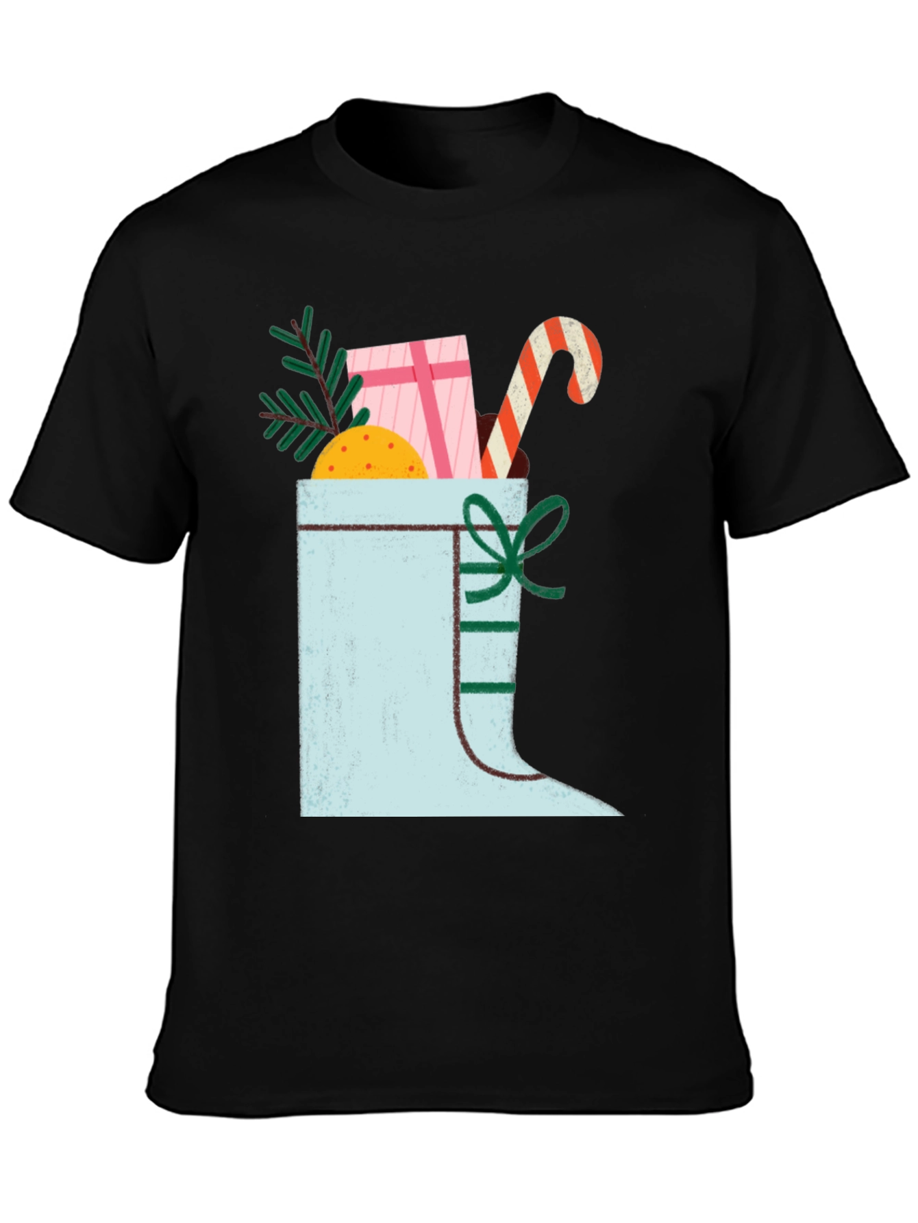 Festive Christmas Boot Graphic Tee