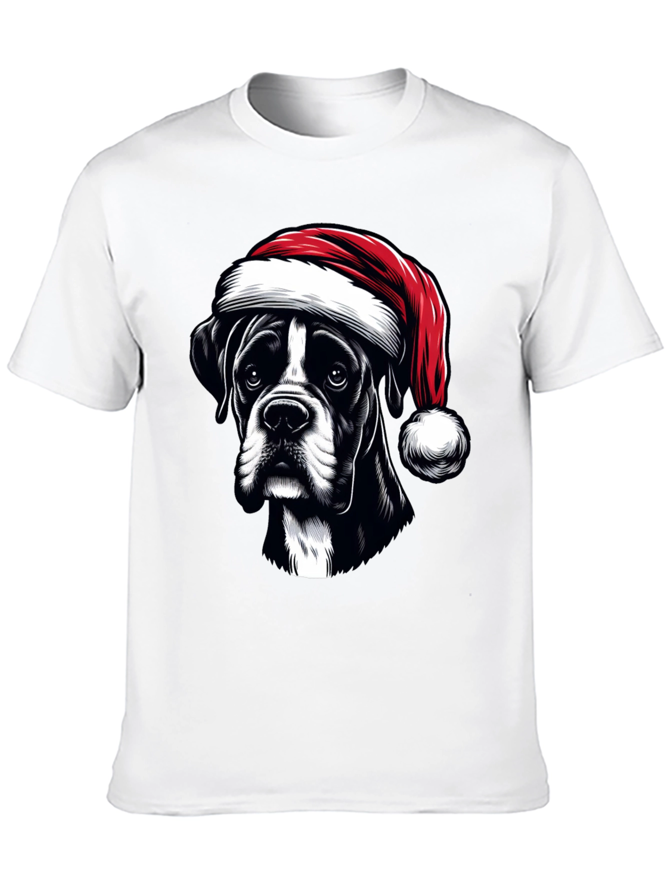 Christmas Dog Graphic Tee - Holiday Cheer