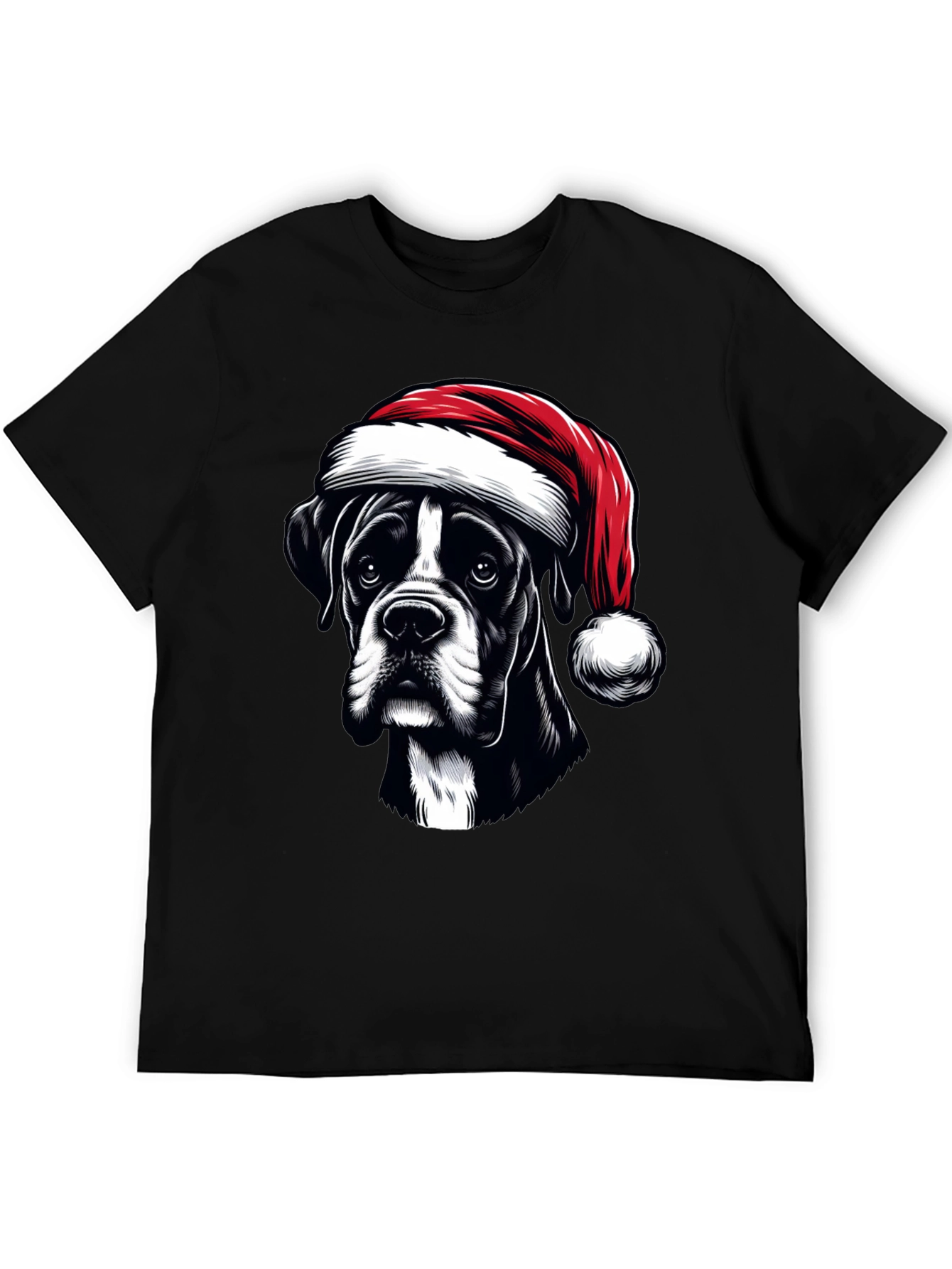 Christmas Dog Graphic Tee - Holiday Cheer