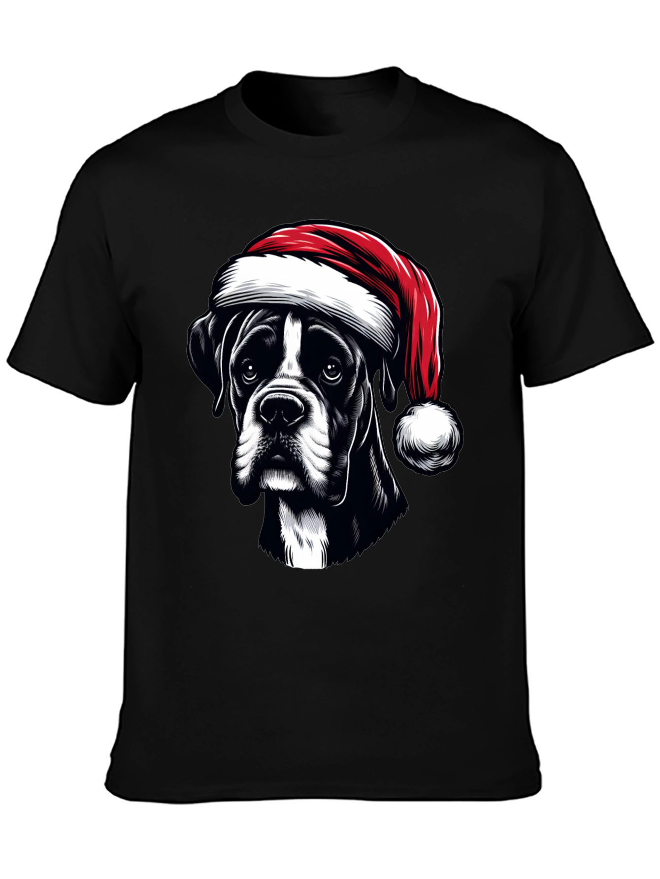 Christmas Dog Graphic Tee - Holiday Cheer