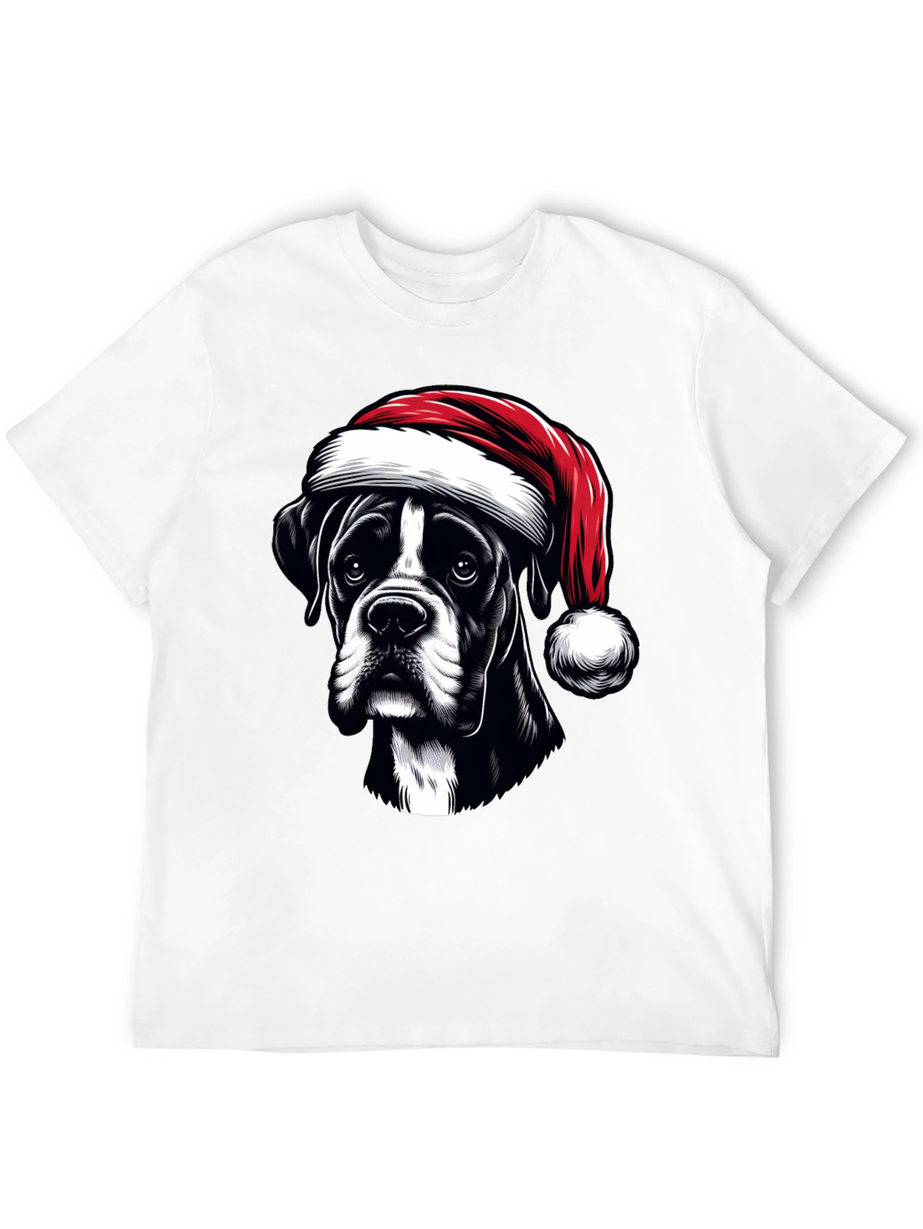 Christmas Dog Graphic Tee - Holiday Cheer