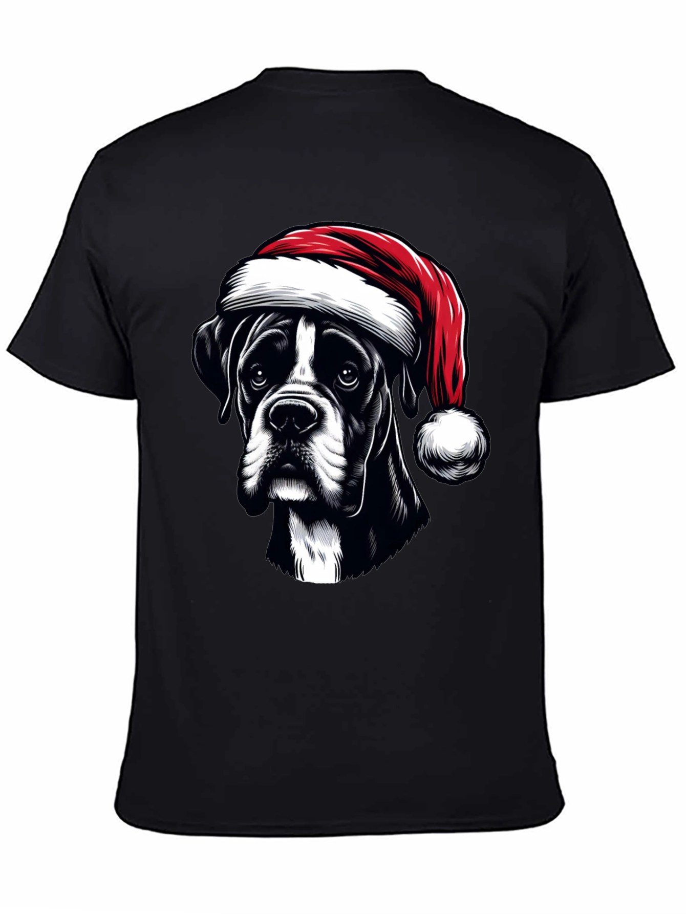 Christmas Dog Graphic Tee - Holiday Cheer