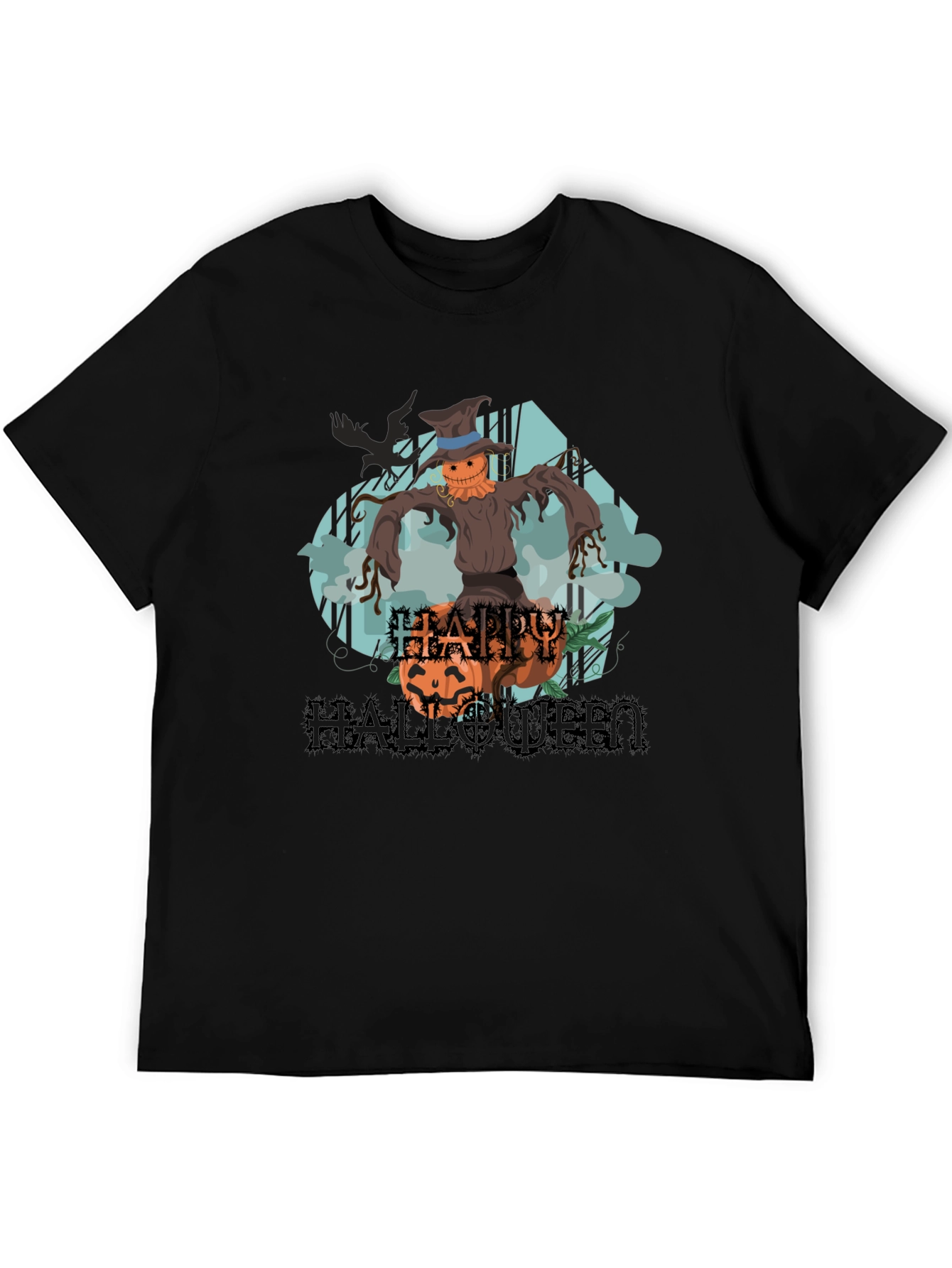 Happy Halloween Scarecrow Graphic Tee
