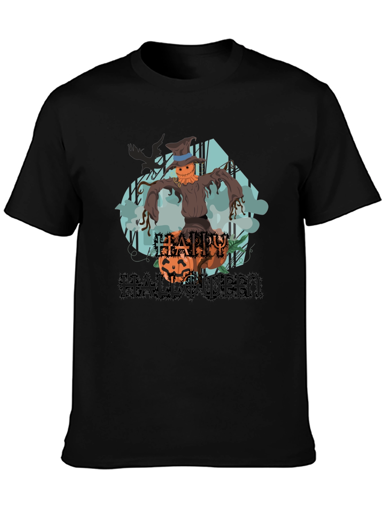 Happy Halloween Scarecrow Graphic Tee