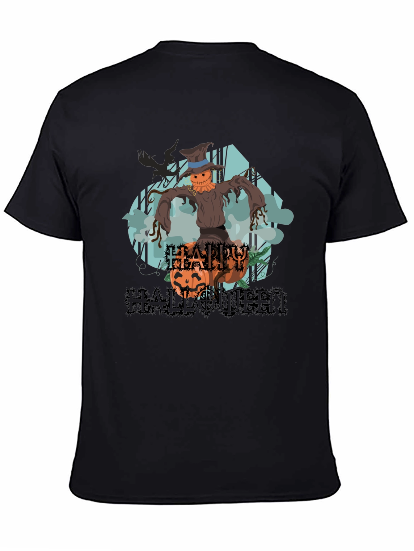 Happy Halloween Scarecrow Graphic Tee