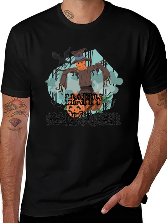 Happy Halloween Scarecrow Graphic Tee