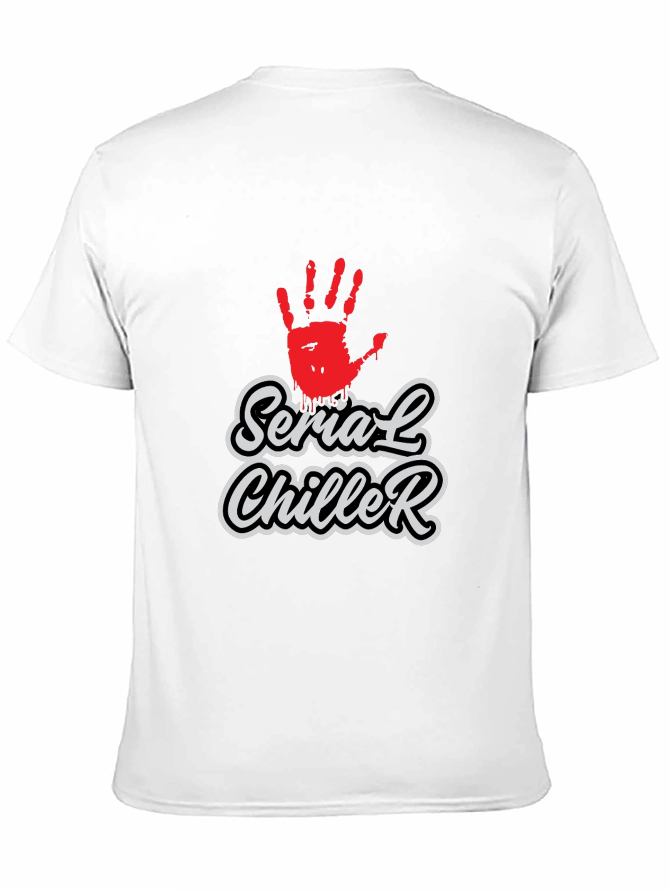 Serial Chiller Graphic Print Black T-Shirt