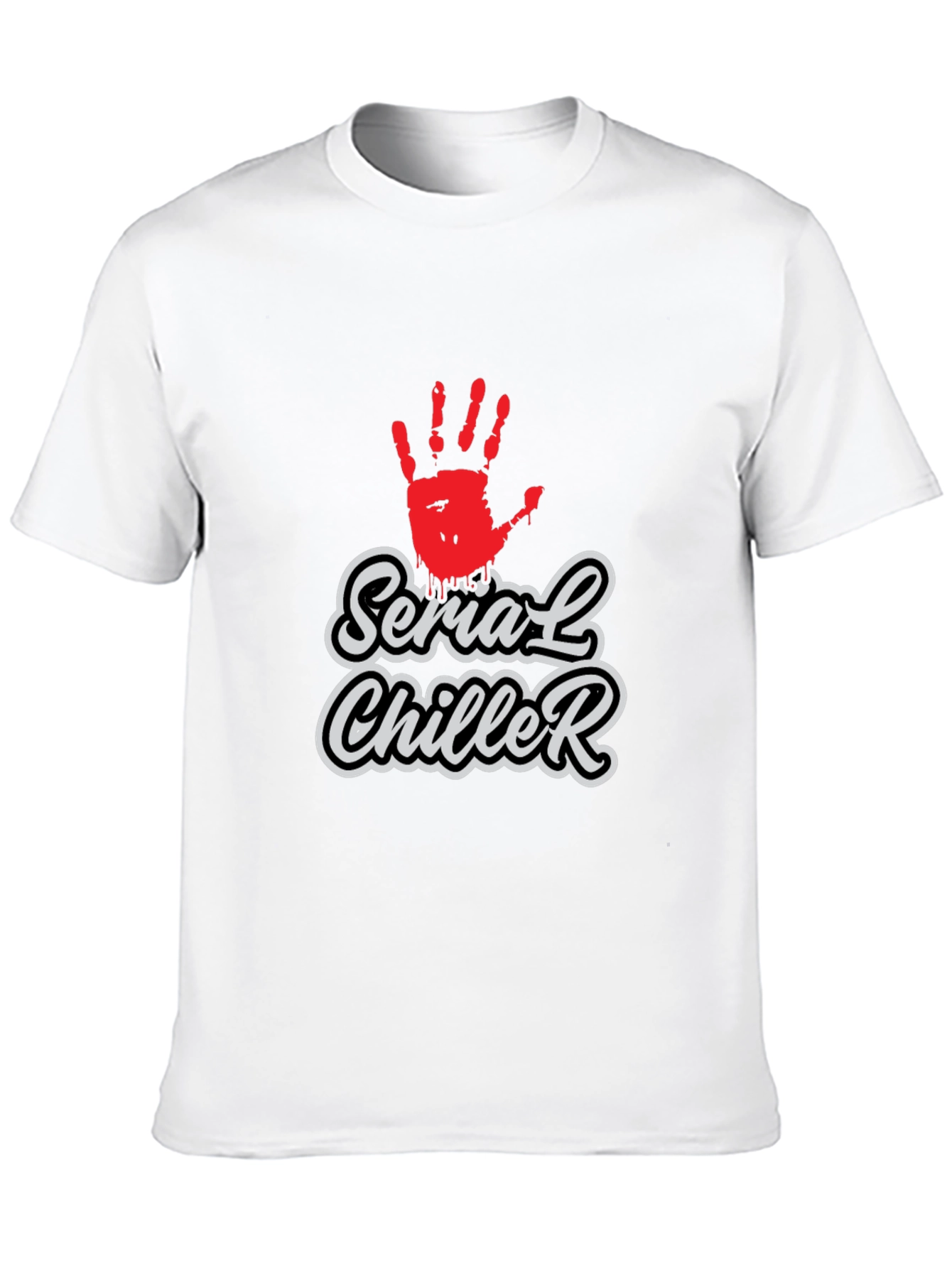 Serial Chiller Graphic Print Black T-Shirt