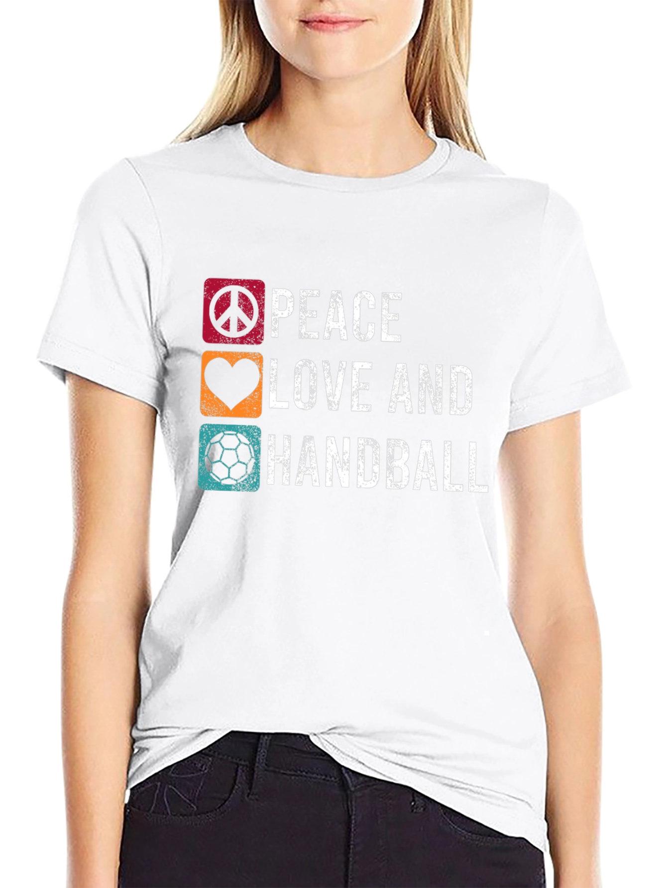 Peace Love and Handball T-Shirt