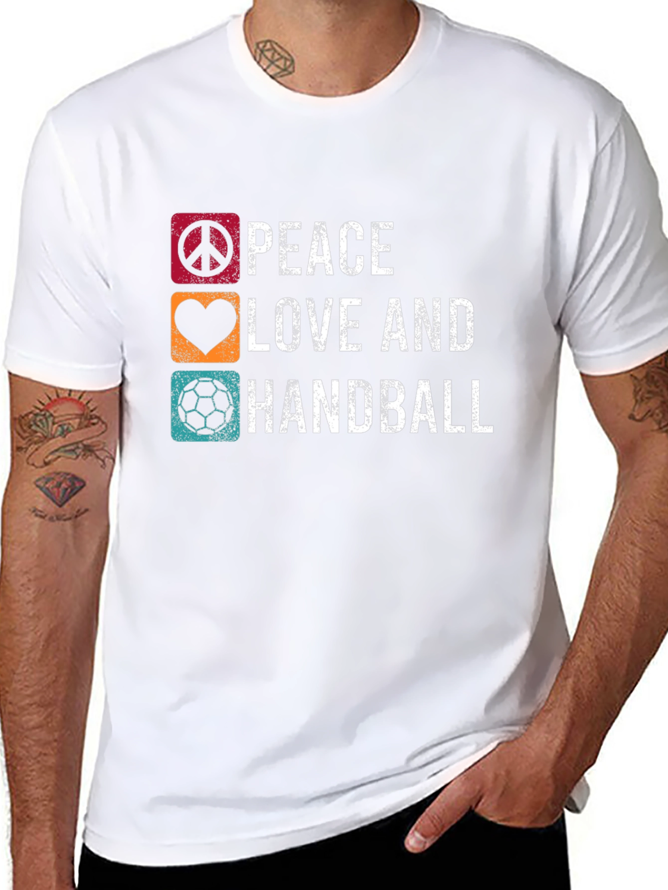 Peace Love and Handball T-Shirt