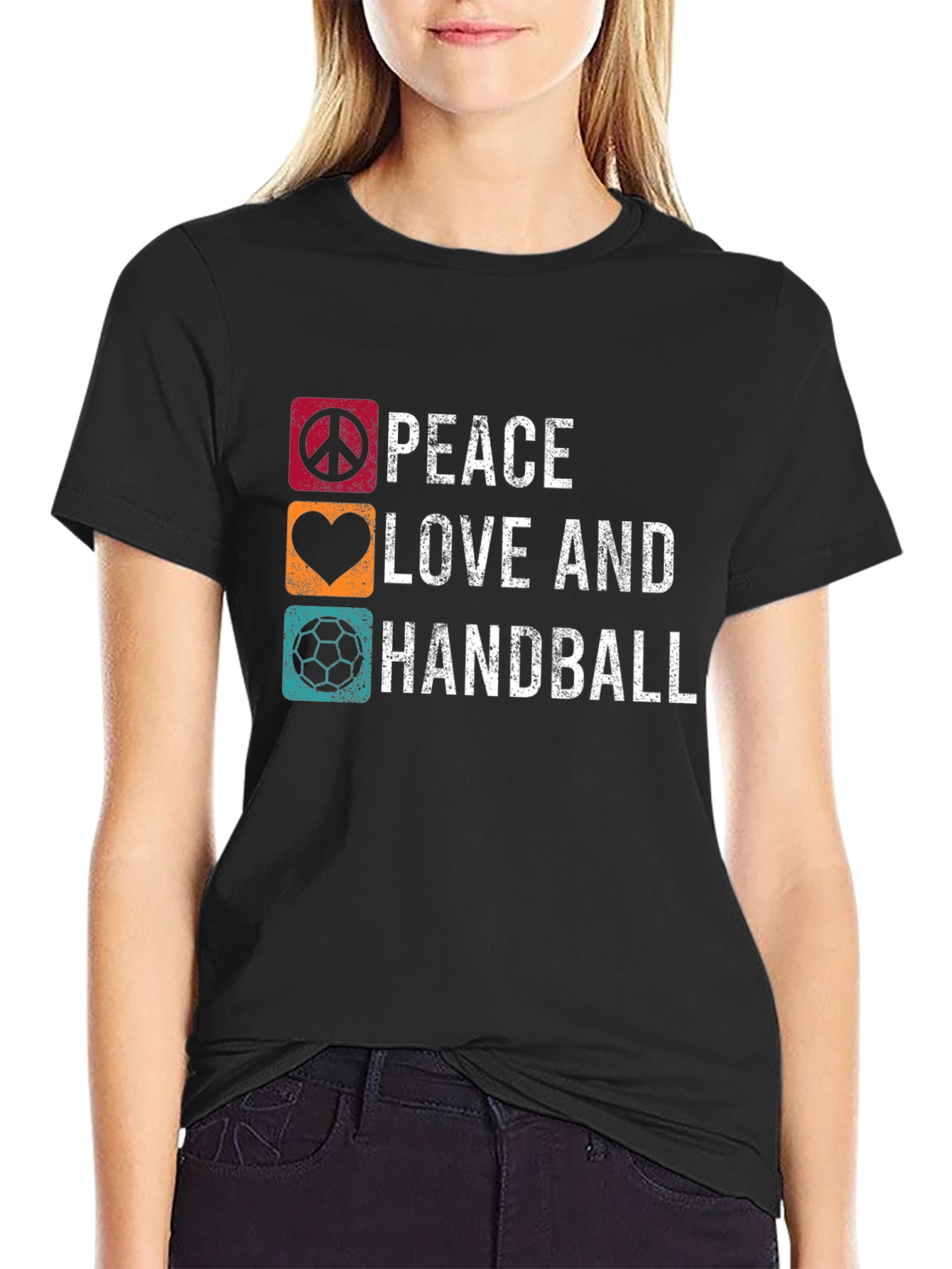 Peace Love and Handball T-Shirt