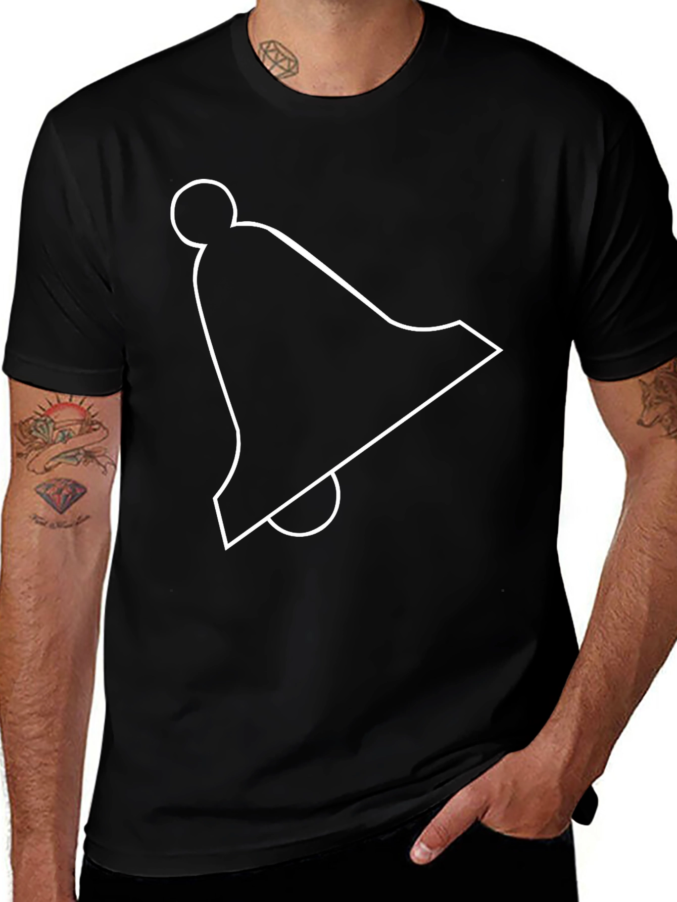 Black Bell Graphic Tee - Stylish Casual Wear