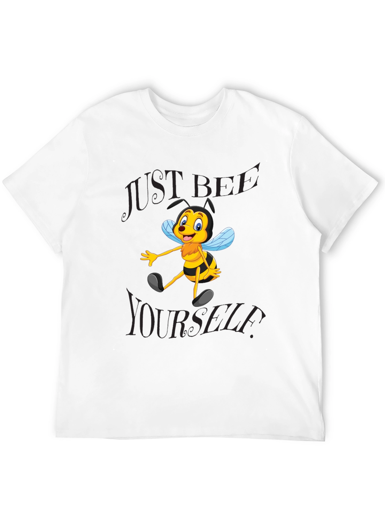 Just Bee Yourself T-Shirt - Black Cotton Blend