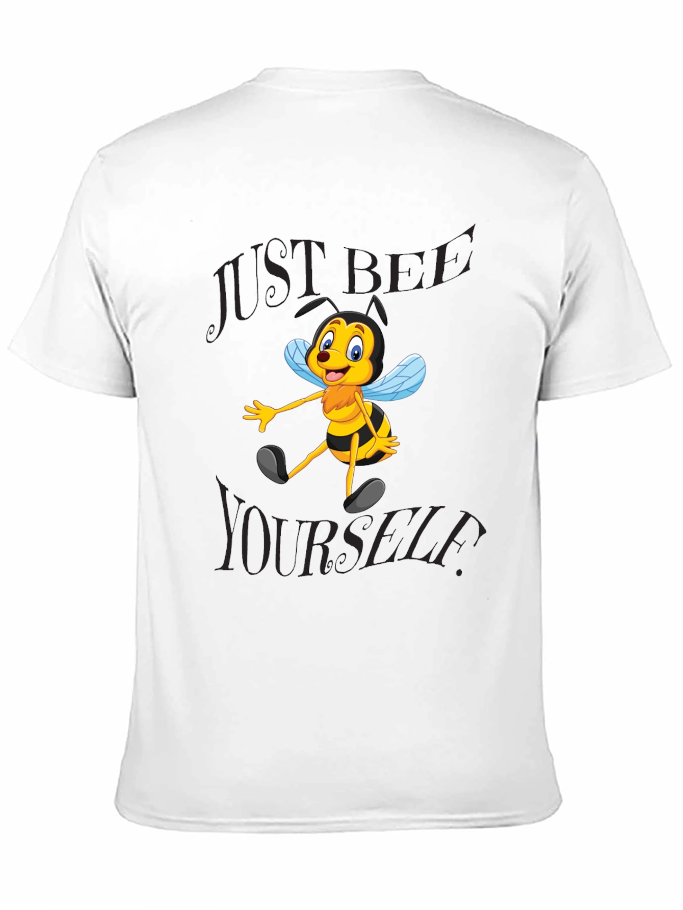 Just Bee Yourself T-Shirt - Black Cotton Blend