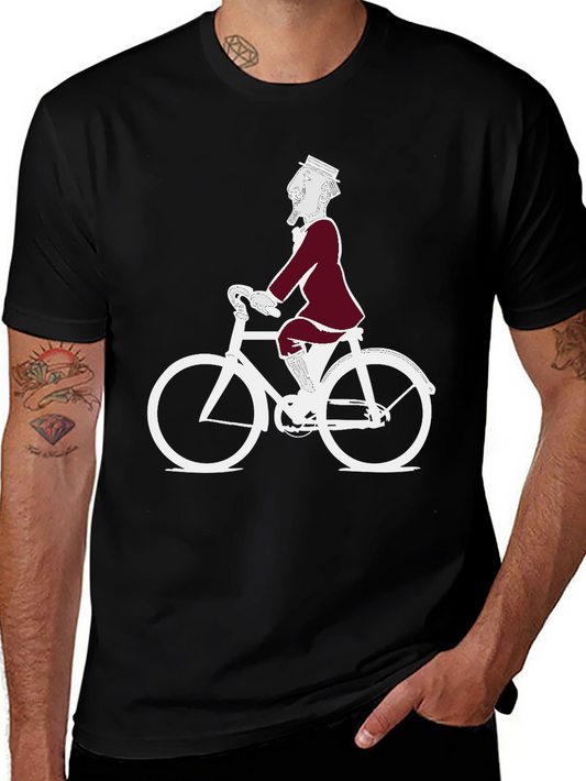 Vintage Cyclist Graphic T-Shirt - Classic Style