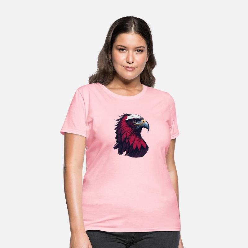 Eagle close-up with vibrant feathers