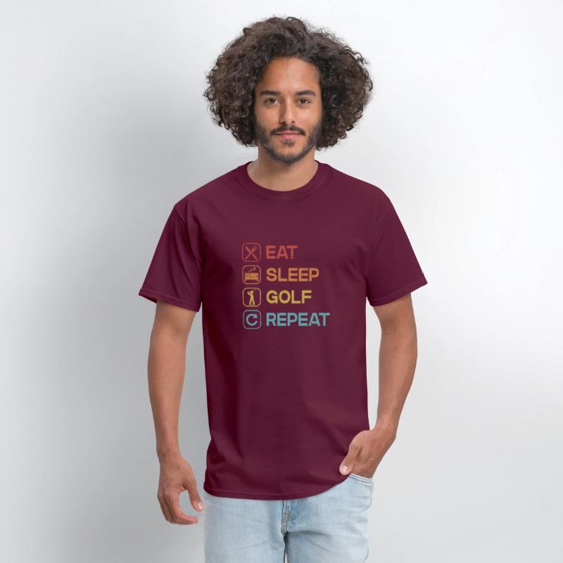 Eat Sleep Golf Repeat Golfer Golfing Legend