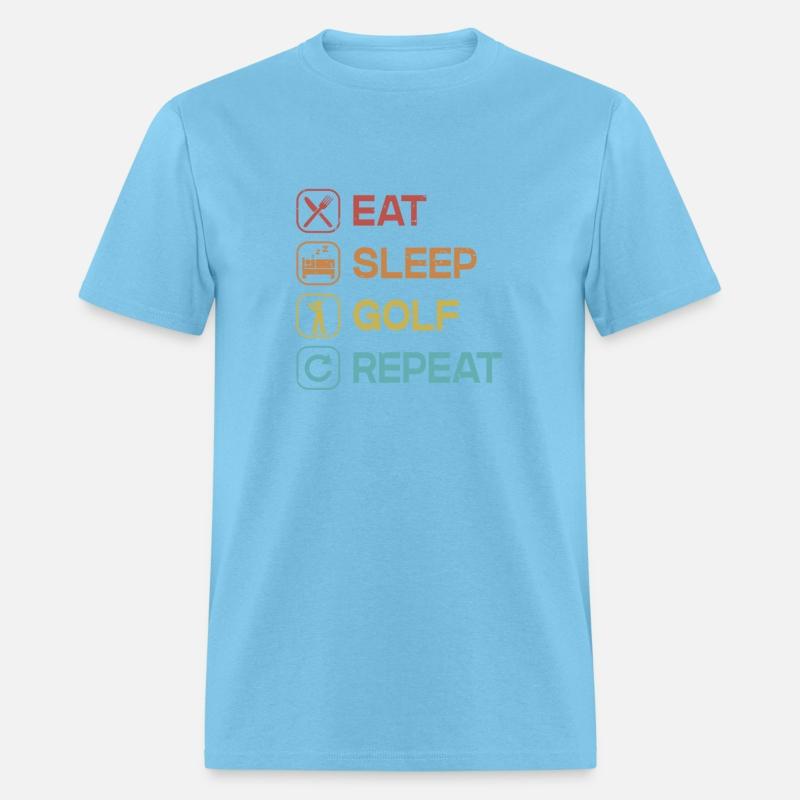 Eat Sleep Golf Repeat Golfer Golfing Legend