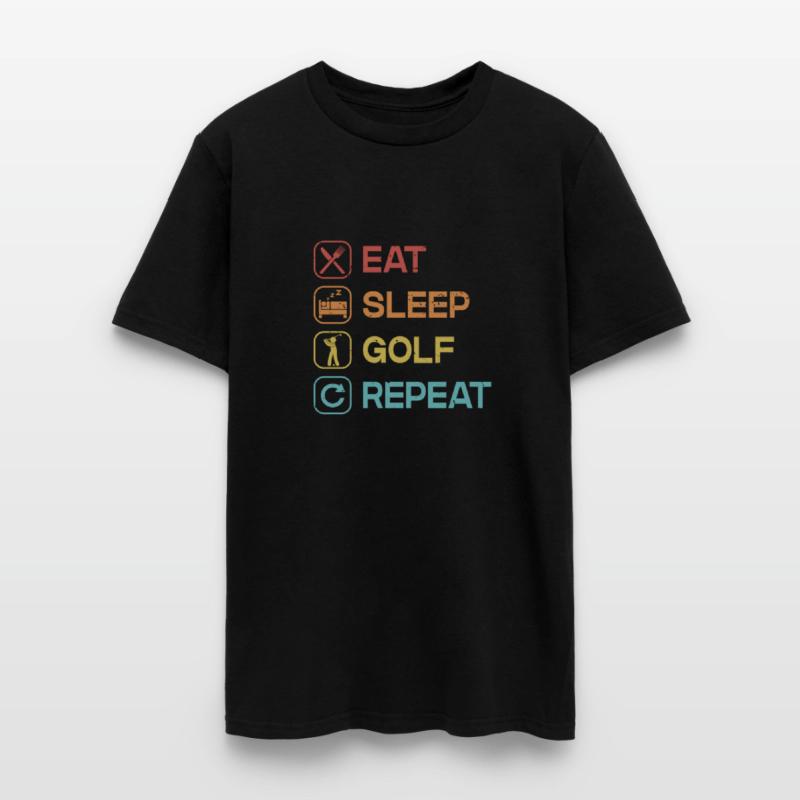 Eat Sleep Golf Repeat Golfer Golfing Legend