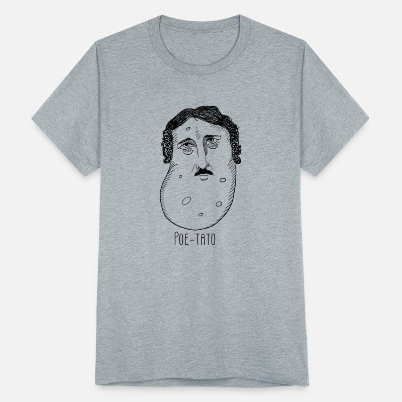 edgar allan poe poetato pun ink illustration