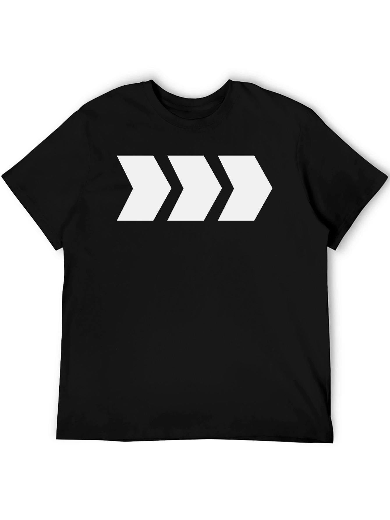 Modern Arrow Graphic Tee - Black Cotton