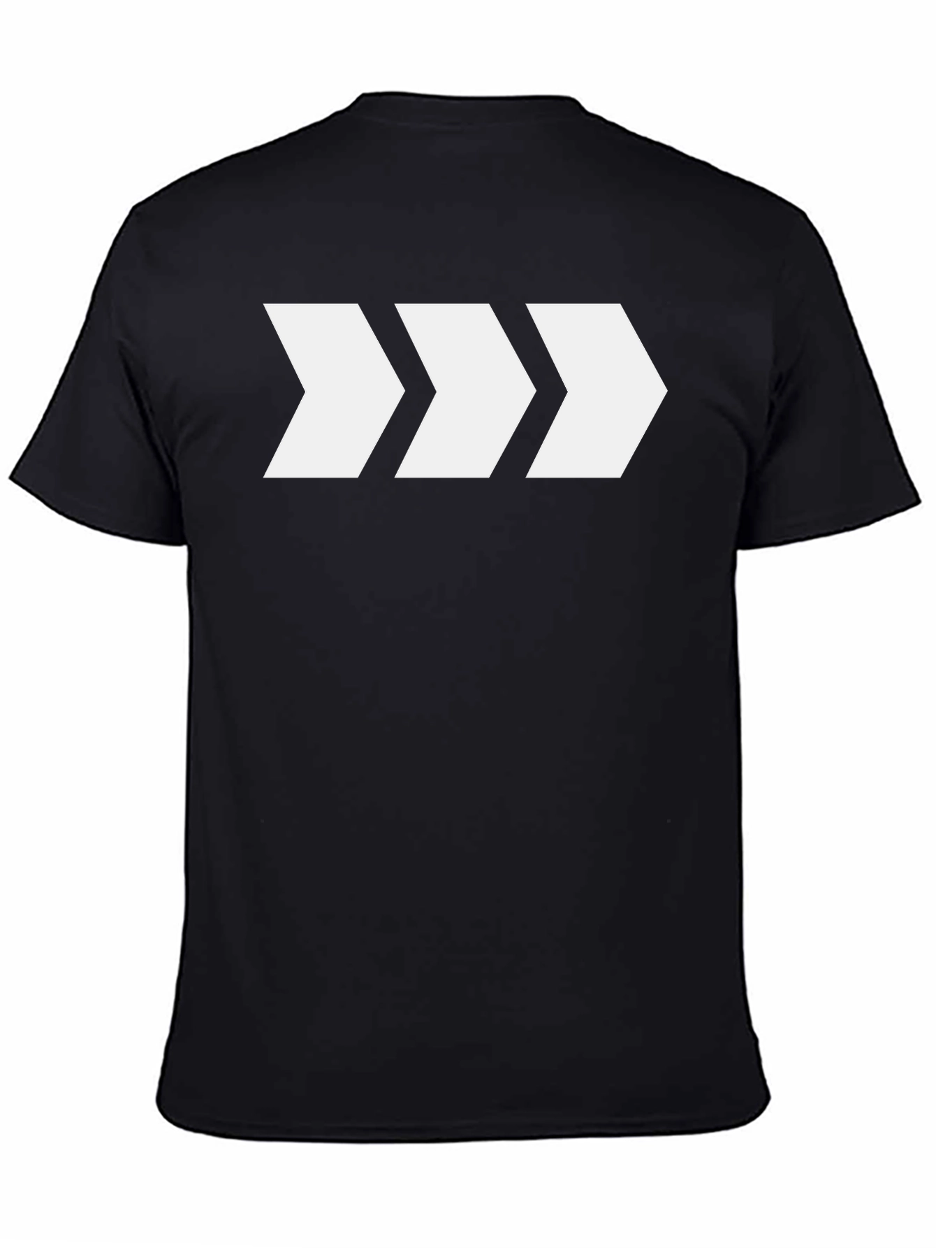 Modern Arrow Graphic Tee - Black Cotton