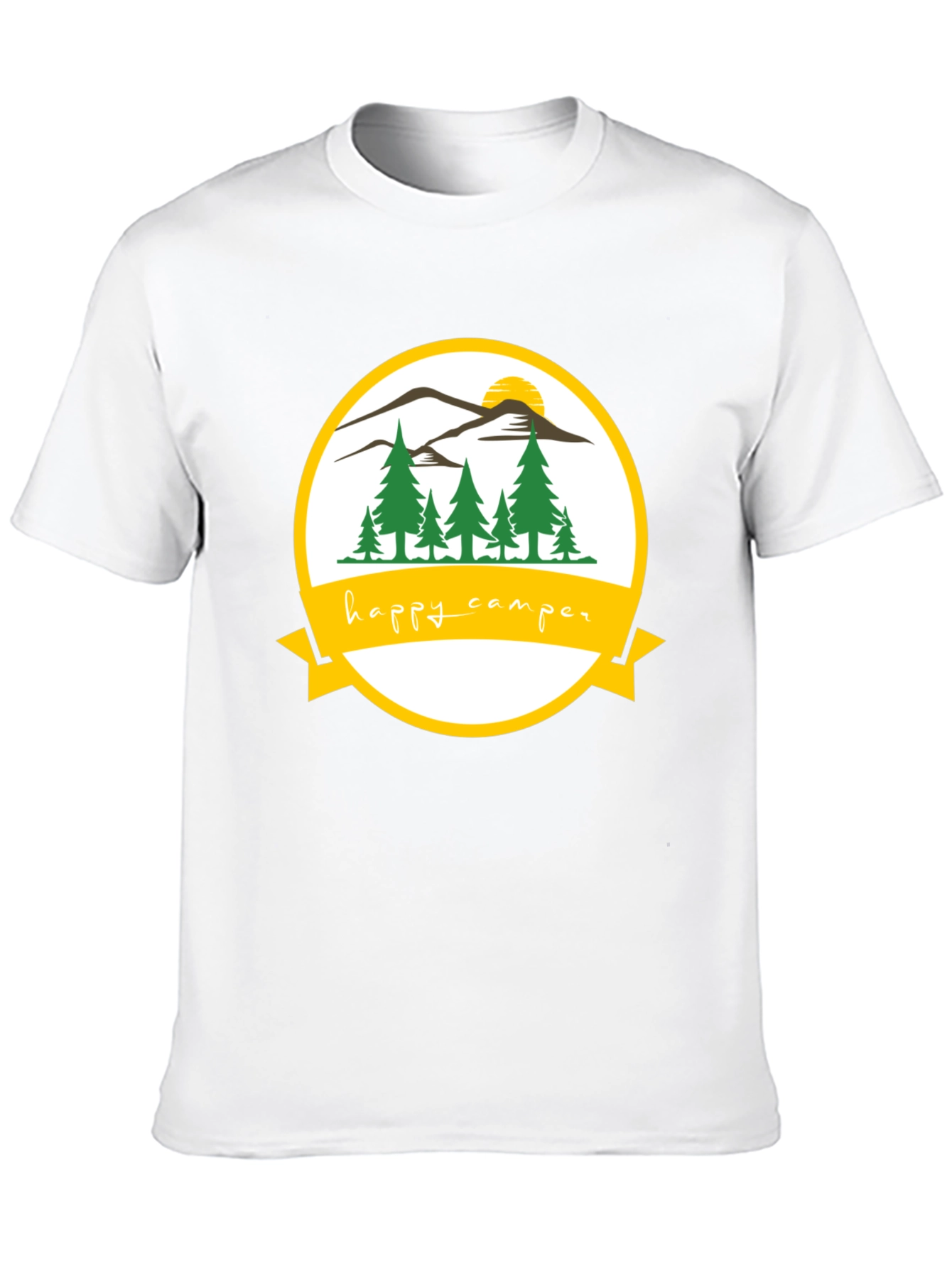 Happy Camper Graphic T-Shirt Outdoor Adventure Tee