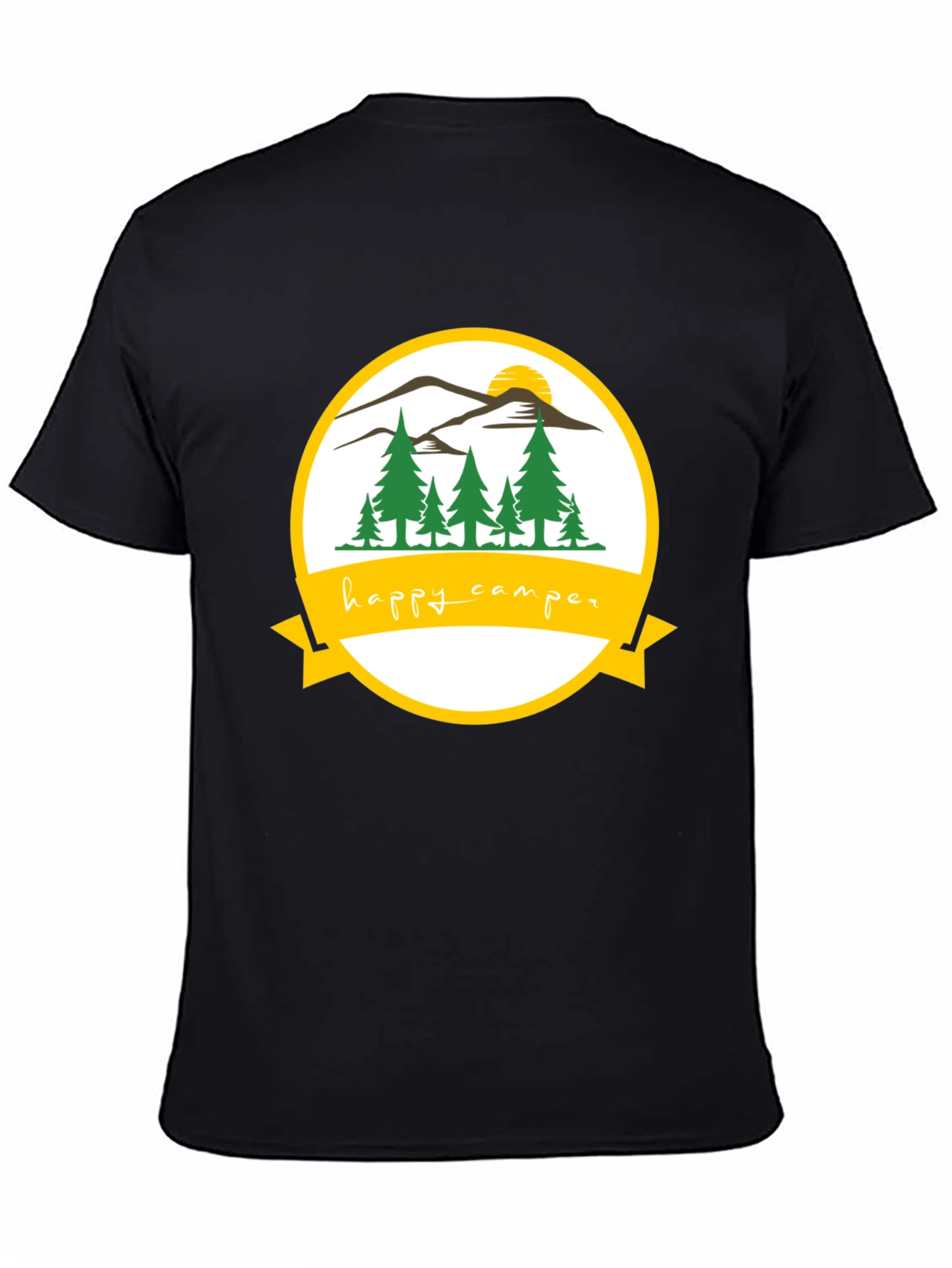 Happy Camper Graphic T-Shirt Outdoor Adventure Tee