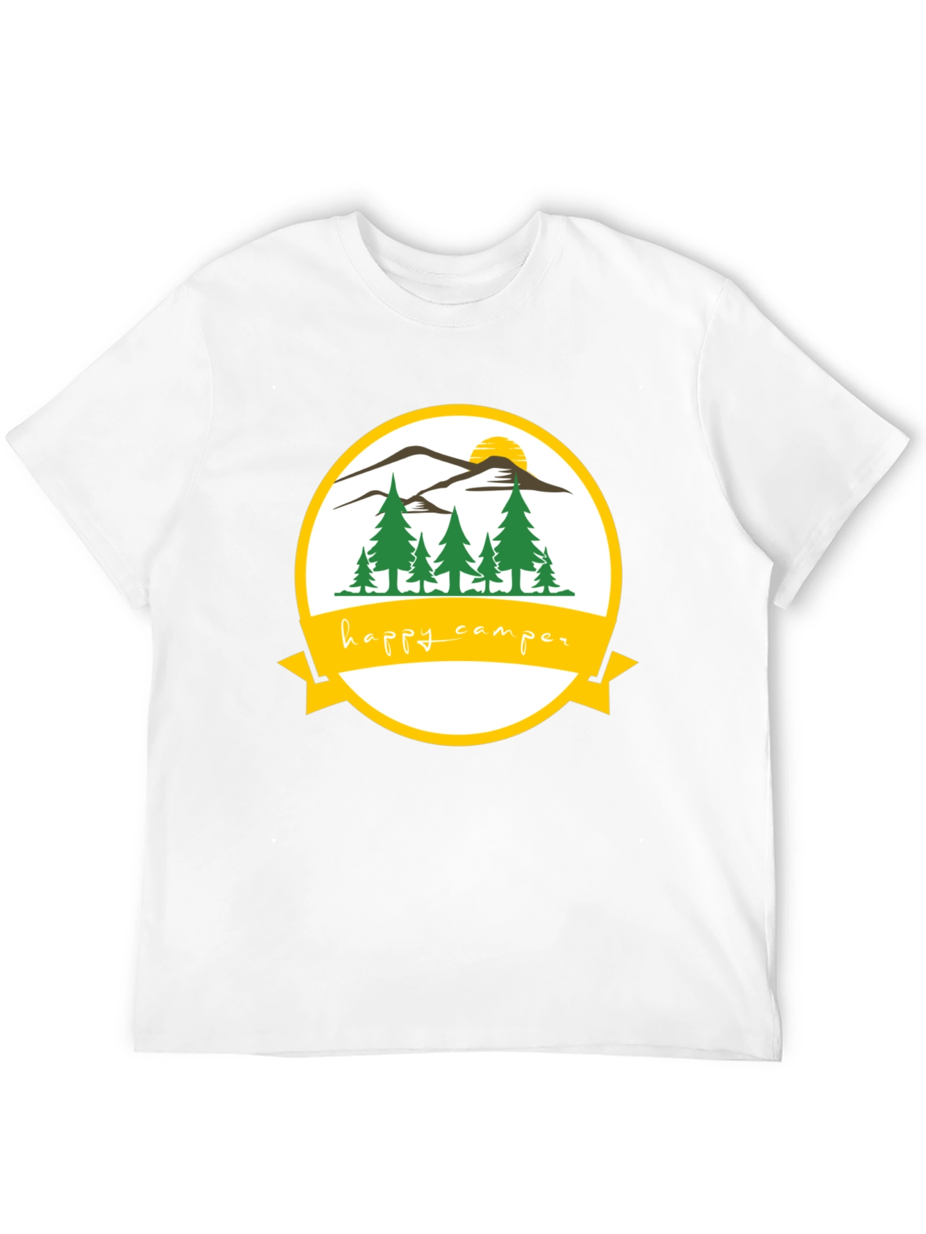 Happy Camper Graphic T-Shirt Outdoor Adventure Tee